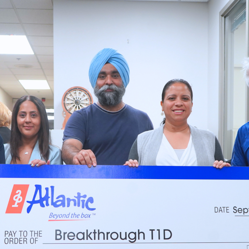 Cheque presentation T1D
