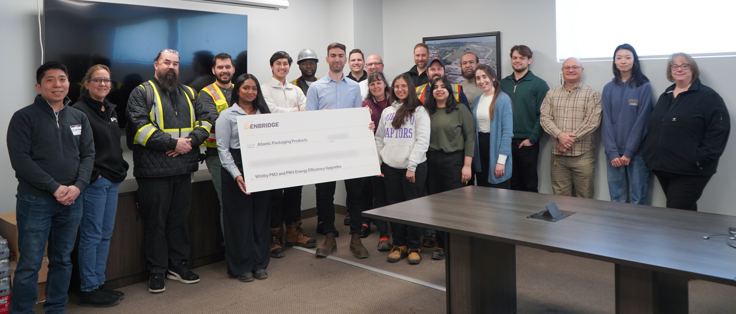 Atlantic Packaging Cheque Presentation